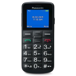 Panasonic KX-TU110 - Telefono con funzionalità - dual SIM - microSD slot - display LCD - 128 x 160 pixel - rear camera 0,08 MP - nero